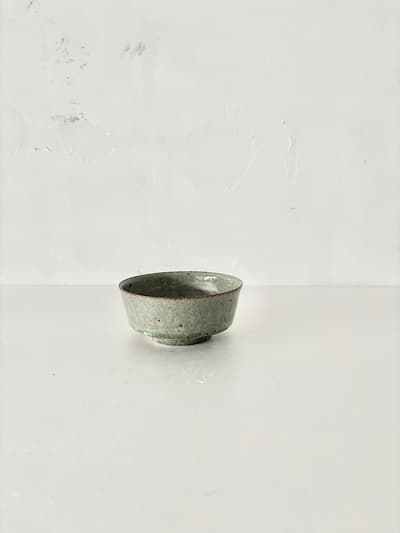 【美品】清岡幸道　青灰オリーブ　小鉢　 画像1