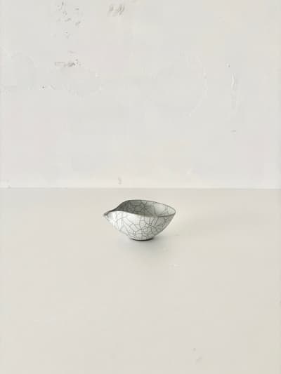 【美品】高田志保　炭入り片口豆鉢　　 画像1