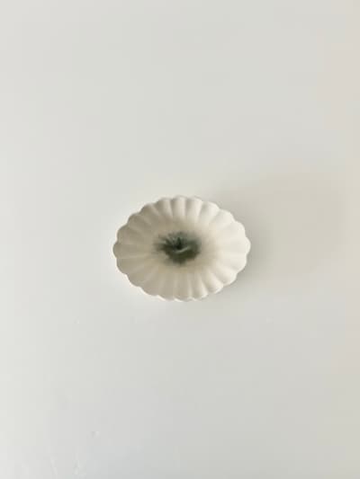 【美品】平岡仁　輪花オーバル　ピンクmix 画像1