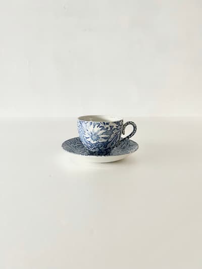 【英ヴィンテージ】burleigh scilla　バーレイ シラー カップ＆ソーサー 画像1