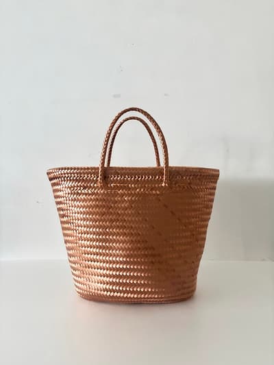 【美品】Cilantron　メキシコ　メルカドバッグ　大　rust　 画像1
