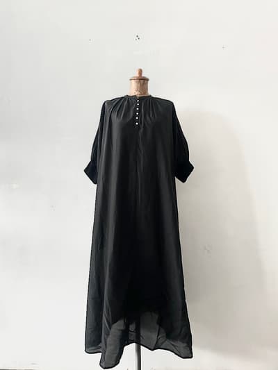 【美品】Audrey and John Wad　コットンシルクロングワンピース　LANDWARDS 画像1