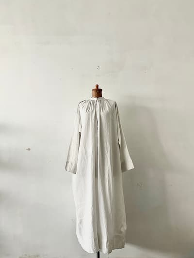 【フランスアンティーク】バンドカラーワンピース　 画像1