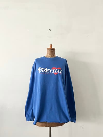 kha:ki　コットン天竺　ラウンドヘム長袖プリントTシャツ 画像1