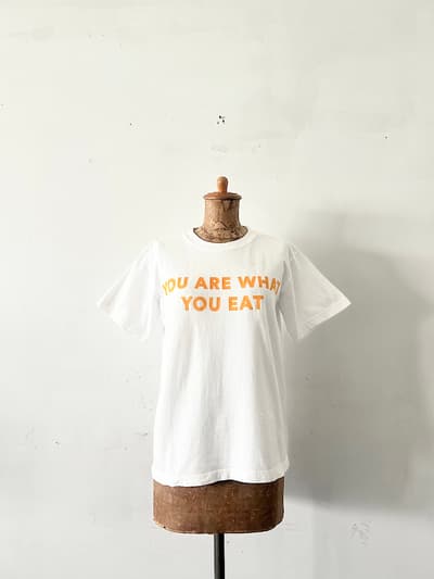 fofo fofa　クルーネック前後メッセージプリントTシャツ 画像1