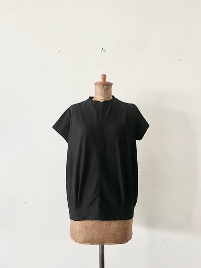 【美品】DU TANGO　スキッパーTEE　SPOT PRODUCTION　黒 画像1