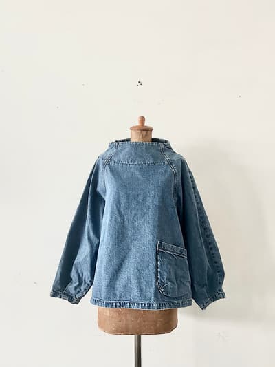 Brocante　デニムプルオーバーシャツ　コットン　サイズ2 画像1