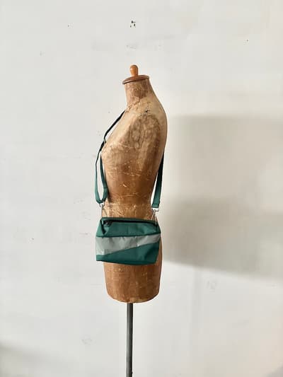 【未使用】SUSAN BIJL　バムバッグ　Sサイズ　パイン  グレー 　 画像1