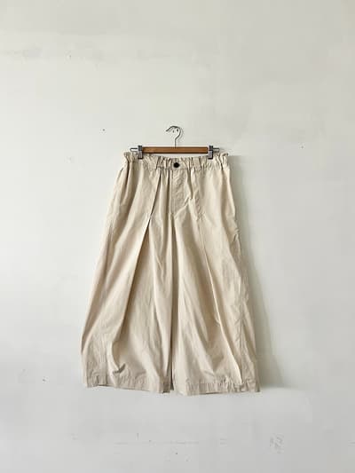 【美品】DU TANGO　パラシュートパンツ　サイズ2　MILKY WHITE 画像1