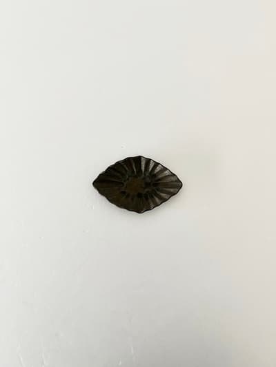 【美品】藤原純　菊花オーバル 小　 焦げ茶 画像1