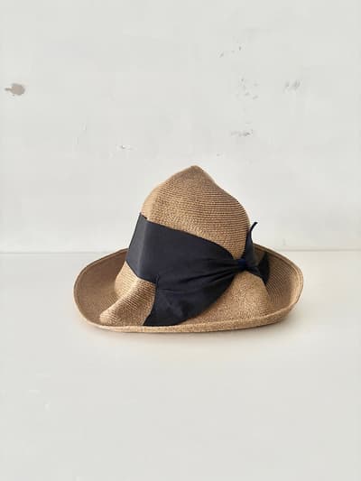 【値下げ】Athena NEW YORK　ペーパーハット　刺繍　 画像1