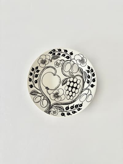 【北欧】ARABIA　PARATIISI　26cmプレート　白黒　北欧　② 画像1