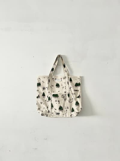 【美品】オールドマンズテーラー　WEEKEND HILL キャンバストートバッグ　オフホワイト 画像1
