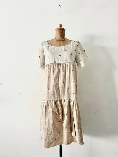 HANA TO GUITAR　刺繍ワンピース　コットン 画像1