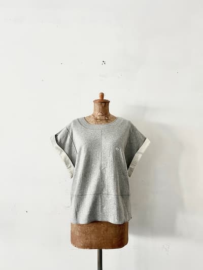 【未使用】people tree　グレー　オーガニックコットン　カットソー　Mサイズ 画像1