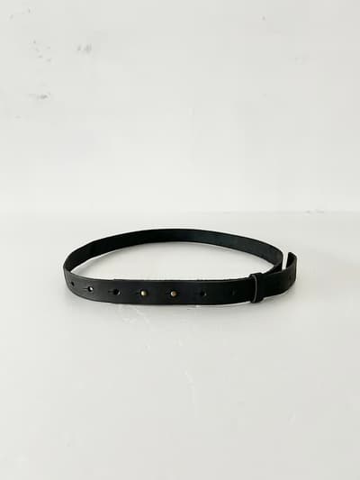 evam eva　レザーベルト　20mm　ブラック 画像1