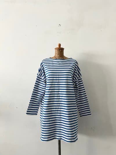 homspun　ボーダー　チュニック　カットソー　サイズF 画像1
