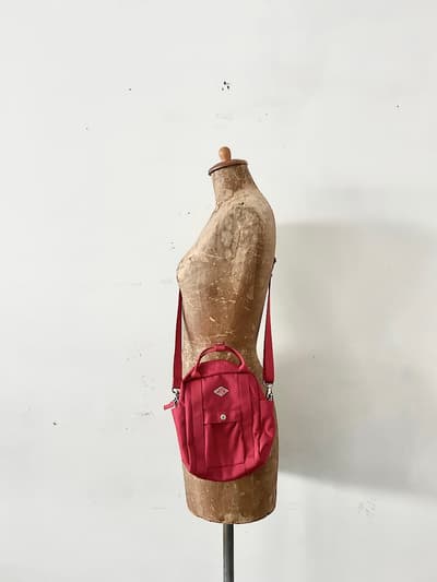 【美品】DANTON　ミニショルダーバッグ　 2WAY 赤　　 画像1