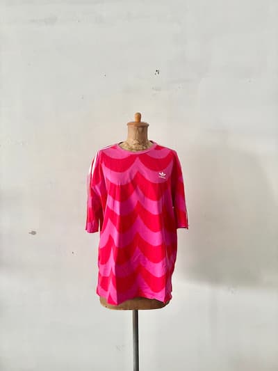 【北欧】adidas x marimekko OVER SIZE TEE　サイズXL　 画像1