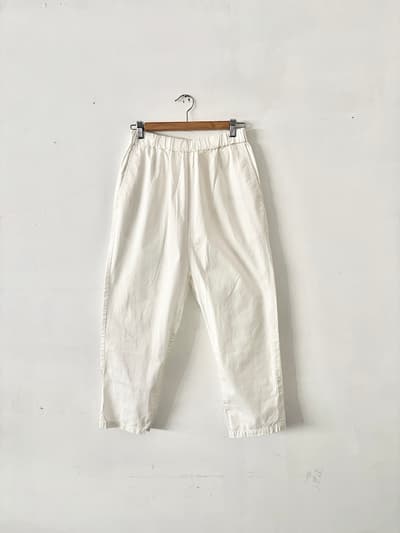 【美品】JOUNAL STANDARD LUXE 　白　イージーコットンパンツ　サイズS 画像1