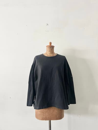 Veritecoeur　Leminor　ビック　ロングスリーブ　カットソー　黒　サイズ2 画像1
