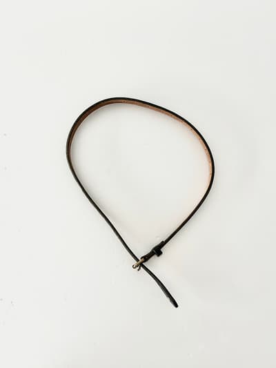 MASTER&Co　 NUMBERING BELT　レザーベルト　黒 画像1