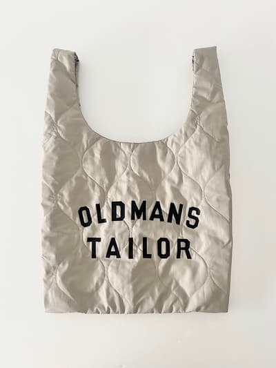 【美品】OLDMAN'S TAILOR　QUILTING OMT PRINT MINI BAG　ベージュ 画像1