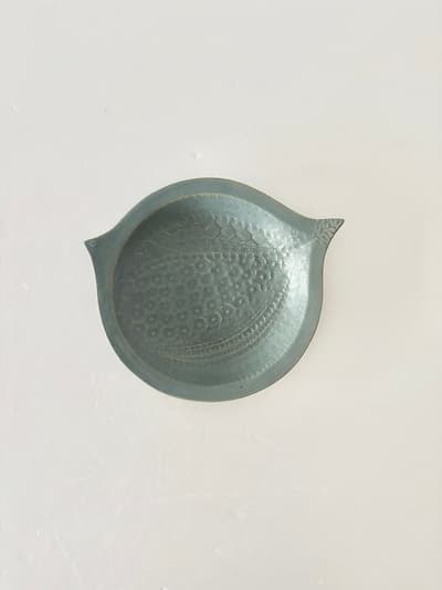 【美品】よしざわ窯　大きな鳥皿　深　プレート　 画像1