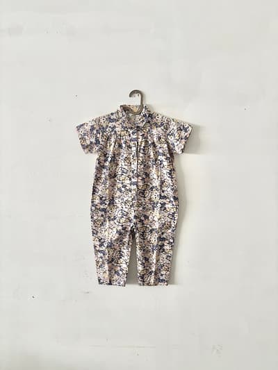 【KIDS】美品　PAIRMANON　花柄オールインワン　サイズ110　 画像1