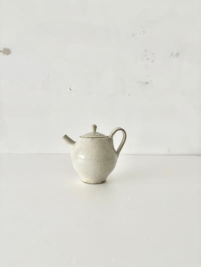 【美品】中村恵子　粉引 ポット　急須　 画像1