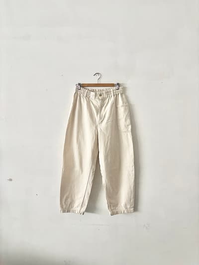 atelier naruse　cotton denim balloon pants 　キナリ　サイズ40　 画像1