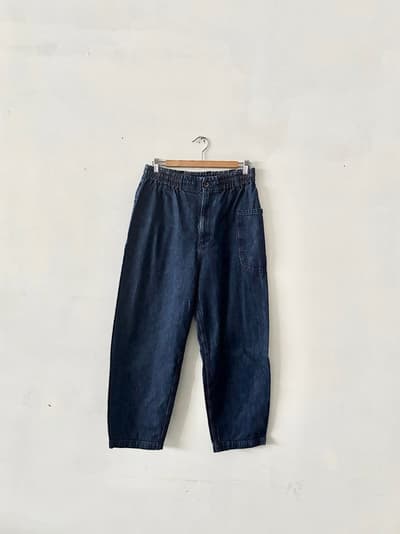 atelier naruse　cotton denim balloon pants 　indigo　USED加工　サイズ40 画像1