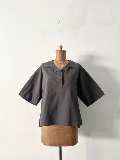 【美品】MARGARET HOWELL　コットン　開襟シャツ　サイズ1 画像1