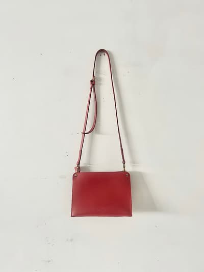 【未使用】MIMIBERRY NANCY　ショルダーバッグ　SCRALET 画像1