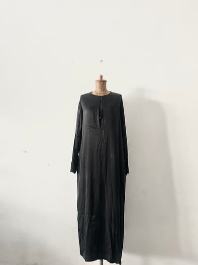 【美品】かぐれ　キュプラレーヨンストレートワンピース　サイズ２ 画像1