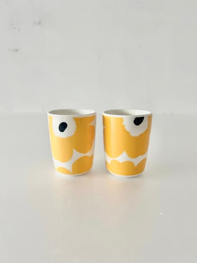 【美品】marimekko　UNIKKO　ペアカップ　 画像1