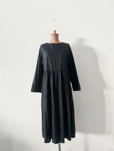 URBAN RESEARCH　2WAY切替コットンワンピース　黒　 画像1