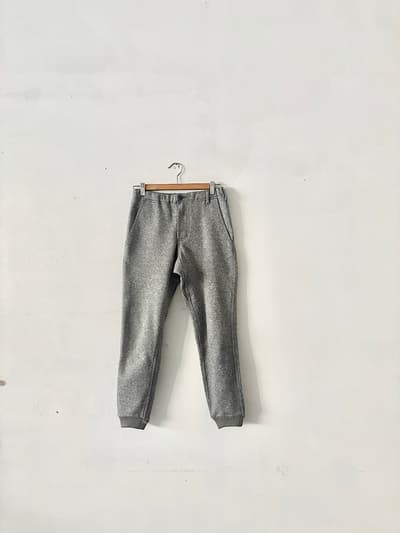 【美品】GRAMICCI　ボンディング ニット フリース ナロー リブ パンツ 画像1