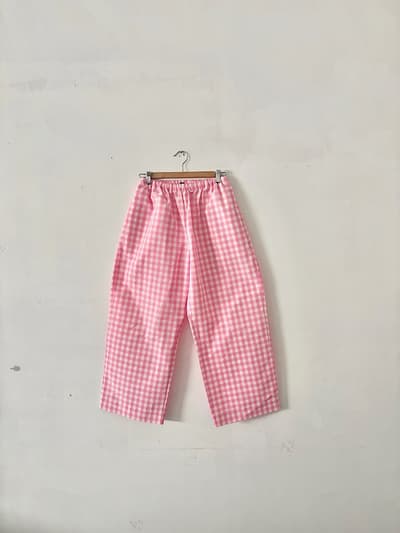 【美品】オールドマンズテーラー　リラックスギンガムチェック　イージーパンツ 画像1