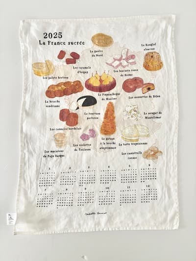 fog linen work　isabelle boinot　リネンカレンダー　2025年 画像1
