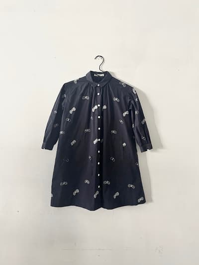【KIDS】mina perhonen　choucho　シャツワンピース　130 画像1