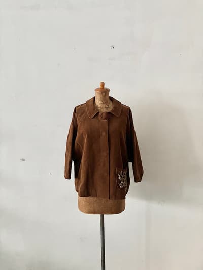 VIEW from HABERDASHERY　コーデュロイジャケット　焦げ茶　 画像1