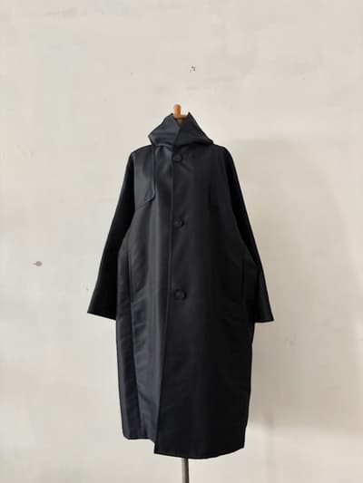 【美品】GALERIE VIE シェイプメモリー フーデッドラグランコート　サイズF　 画像1