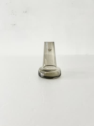【北欧】HOLMEGAARD　FLORA　花器　12cm　スモーク　底大 画像1