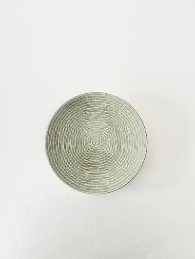【北欧】美品　旧ロゴ　廃盤色　 ARABIA 24h Avec アベックプレート 21cm グリーン 画像1