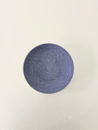【北欧】美品　旧ロゴ　廃盤色　 ARABIA 24h Avec アベックプレート 21cm 　ブルー 画像1