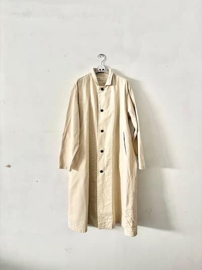 HARVESTY　コットンチノクロスオーバーコート　サイズ1 画像1