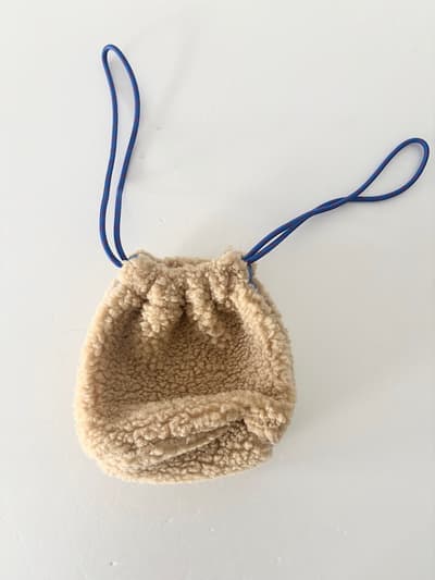 【美品】VOTE　ボアフリース　巾着　バッグ　 画像1