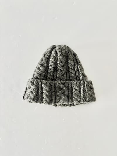 HIGHLAND 2000　ニット帽　British Wool  Cable Bobcap　 画像1