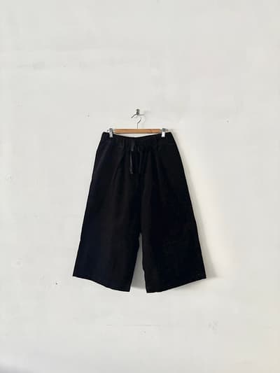 【未使用】GAUZE　コットンコーデュロイルーミーパンツ　ブラック　G291　 画像1
